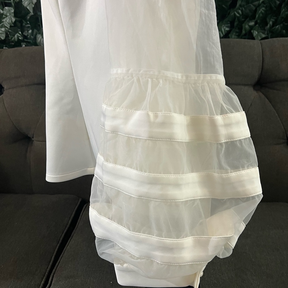 Elegant White Plus Size Blouse